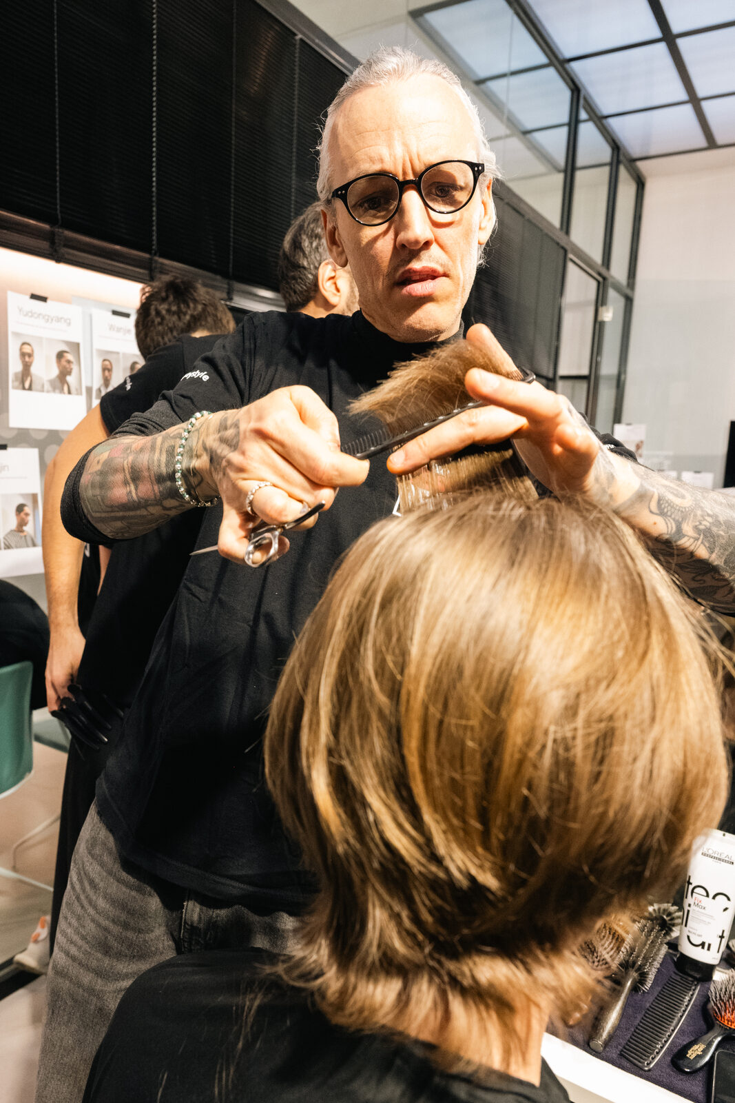 Hed Mayner — Pitti Uomo 109, backstage TONI&GUY