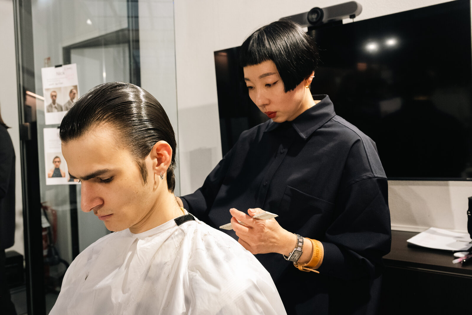 Hed Mayner — Pitti Uomo 109, backstage TONI&GUY
