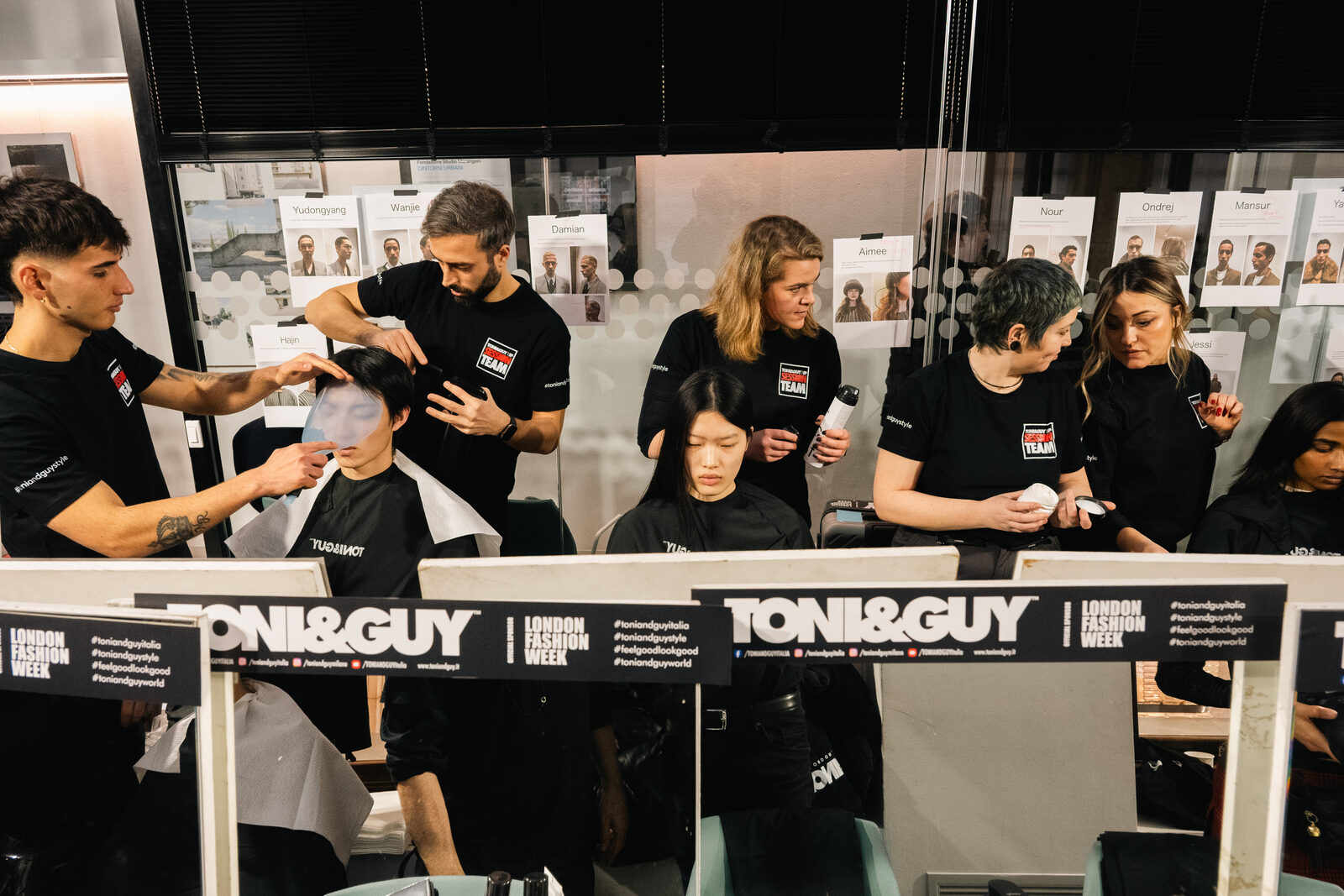 Hed Mayner — Pitti Uomo 109, backstage TONI&GUY