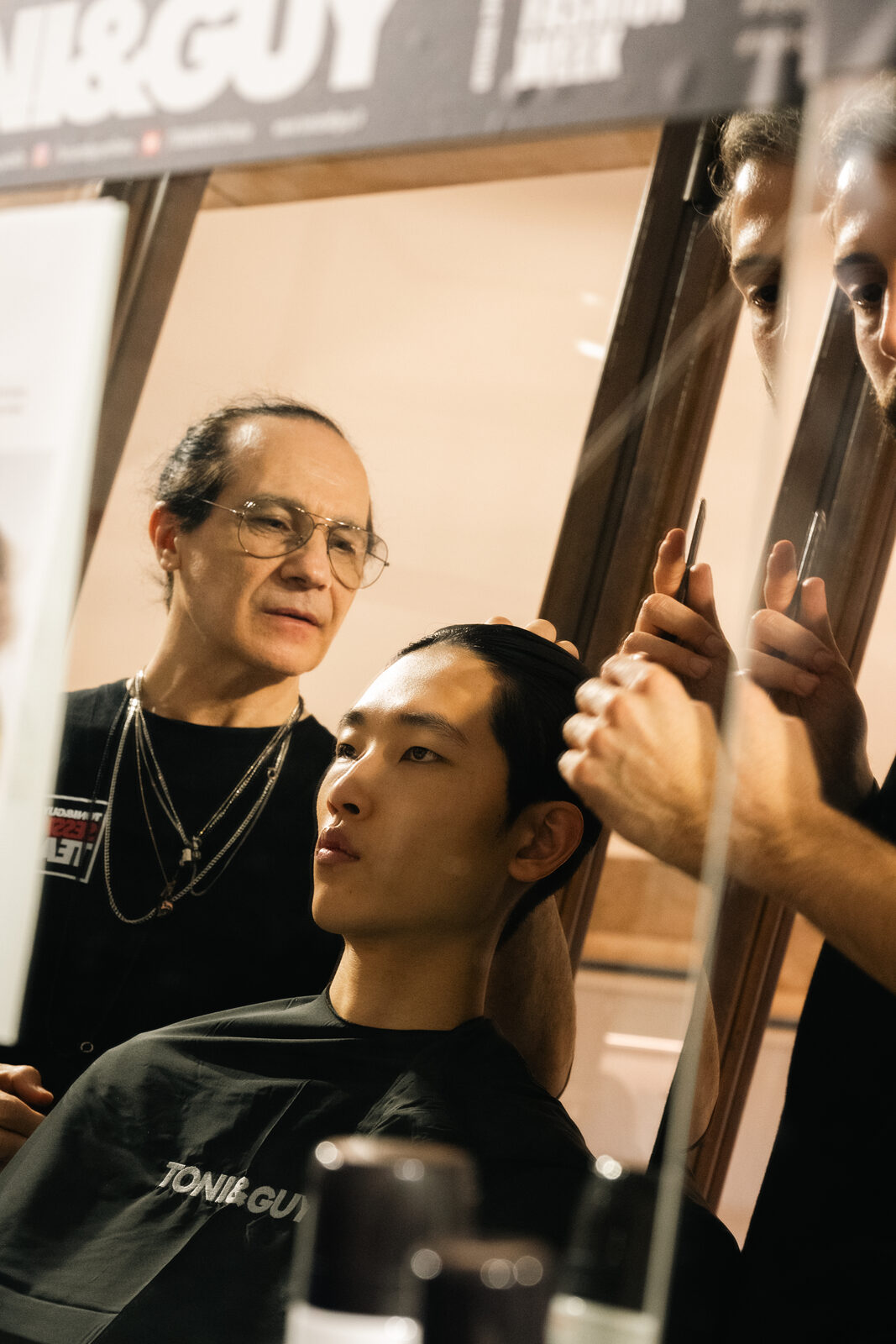 Hed Mayner — Pitti Uomo 109, backstage TONI&GUY
