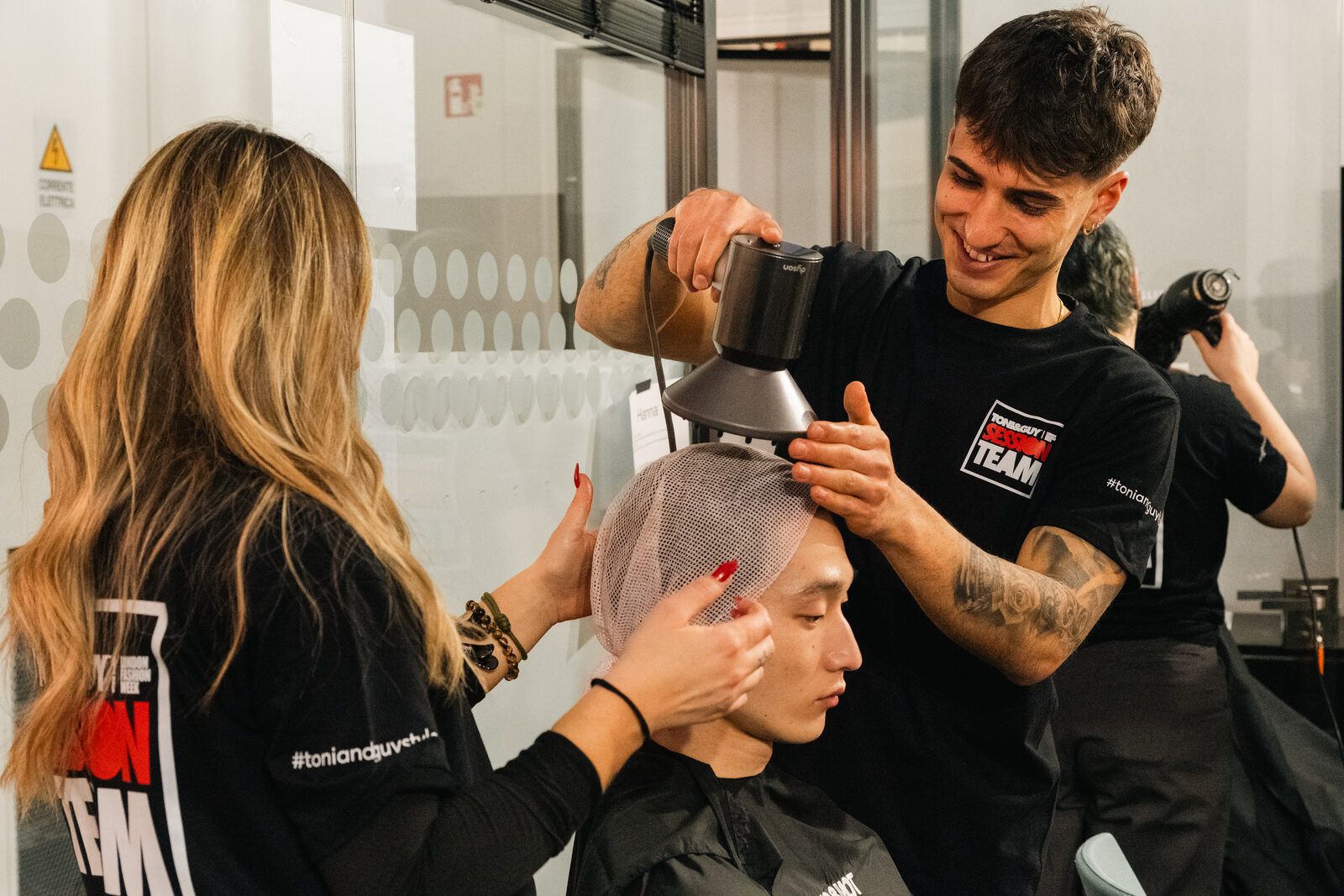 Hed Mayner — Pitti Uomo 109, backstage TONI&GUY